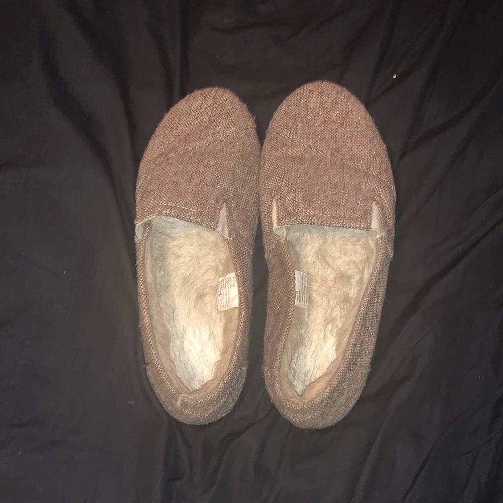 SO’s worn fuzzy loafers
